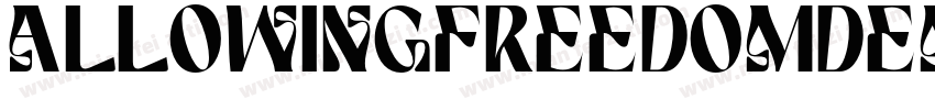 AllowingFreedomDemo Regular字体转换